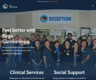 Bega.org.au(Bega Garnbirringu Health Service) Screenshot