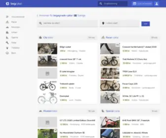 Begcykel.com(Begagnade cyklar säljes i hela Sverige) Screenshot