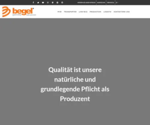 Begelgermany.com(Begel GmbH) Screenshot