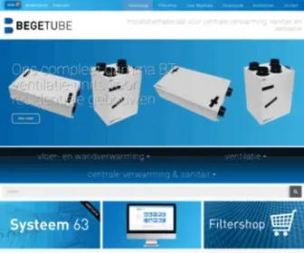 Begetube.com(Installatiemateriaal voor centrale verwarming) Screenshot