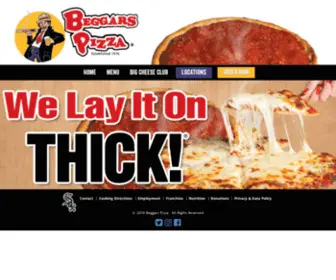 Beggarspizza.com(Beggars Pizza) Screenshot