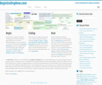 Begincodingnow.com(I’m mike porter. welcome. at this wordpress blog) Screenshot