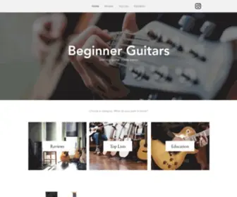 Beginnerguitars.net(The Best Beginner Guitars in 2020 Acoustic and Electric) Screenshot