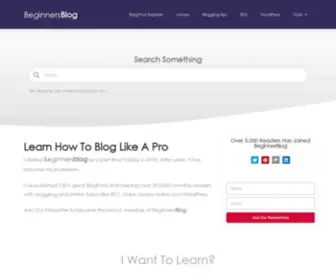 Beginnersblog.org(Beginners blog) Screenshot