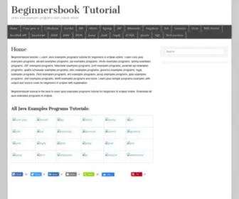 Beginnersbooktutorial.co.in(Java tutorial beginners examples) Screenshot