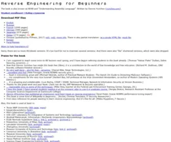 Beginners.re("Reverse Engineering for Beginners" free book) Screenshot