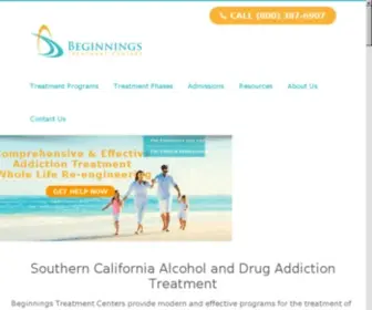 Beginningstreatment.com(Nationwide Drug & Alcohol Treatment) Screenshot