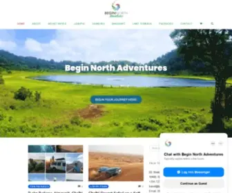 Beginnorthadventures.com(Begin North Adventures) Screenshot