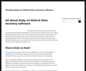 Beginrescueend.com(All about Ruby on Rails & Data recovery software) Screenshot