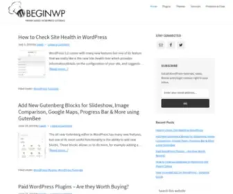 Beginwp.com(Freshly Baked WordPress Stuff) Screenshot