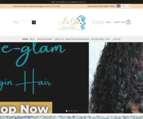 Beglamvirginhair.com(Home V2) Screenshot