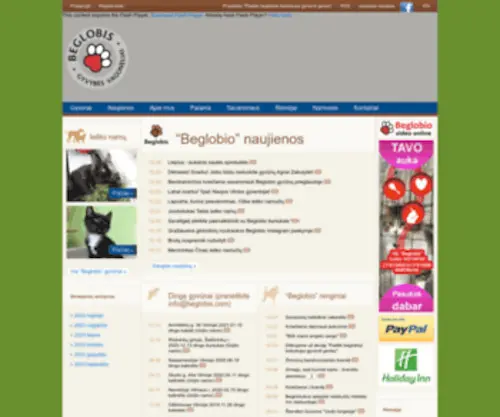 Beglobis.com(Beglobio gyvūnai) Screenshot