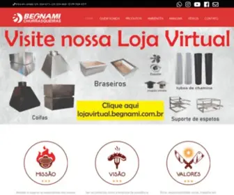 Begnami.com.br(A Begnami é uma empresa especializada na fabricação de churrasqueiras pré) Screenshot