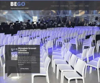 Bego.pl(Wypożyczalnia krzeseł i stołów) Screenshot
