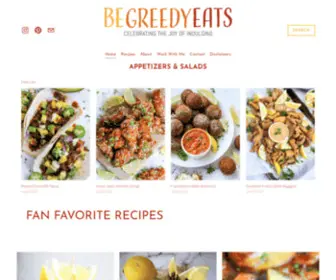 Begreedyeats.com(Be Greedy Eats) Screenshot