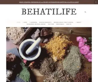 Behatilife.com(Intuitive Guidance and Online Apothecary) Screenshot
