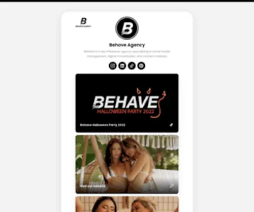 Behaveagency.be(Behave agency) Screenshot