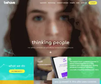 Behave.co.uk(The Human Insights & Behavioural Science Agency) Screenshot