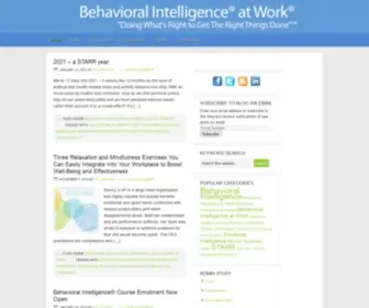 Behavioral-Intelligence.com(Behavioral Intelligence at Work®) Screenshot