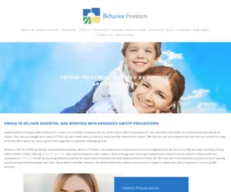 Behaviorfrontiers.com(Applied Behavior Analysis ABA Treatment for autism) Screenshot