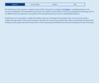 Behaviorlab.org(behaviorlab) Screenshot