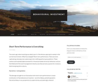Behaviouralinvestment.com(Behavioural Investment) Screenshot