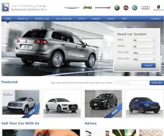 Behbehaniusedcars.com(Behbehani Brothers Used Car Centre) Screenshot