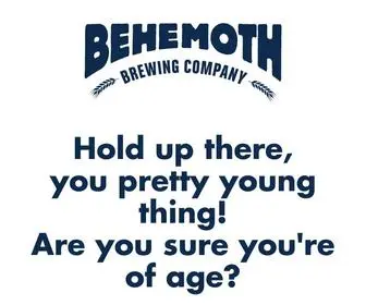 Behemothbrewing.co.nz(Behemoth brewing company) Screenshot