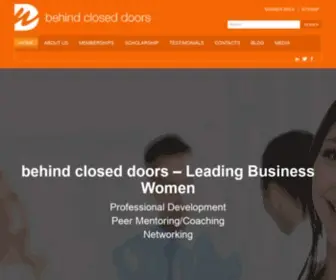 Behindcloseddoors.com(Womens Business Coaching I Businesswomen & Entrepreneurs) Screenshot