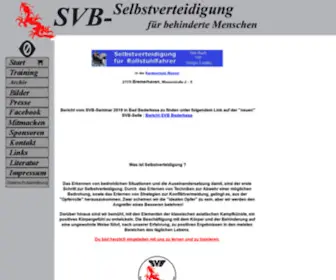 Behinderung-Selbstverteidigung.de(SVB) Screenshot