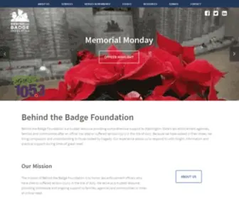 Behindthebadgefoundation.org(Behind the Badge Foundation) Screenshot