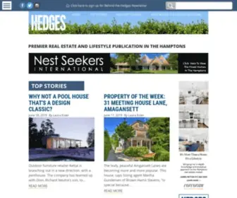 Behindthehedges.com(Premier real estate and lifestyle publication in the Hamptons) Screenshot