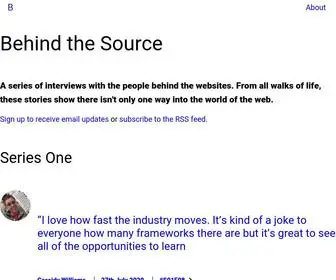 Behindthesource.co.uk(Behind the Source) Screenshot