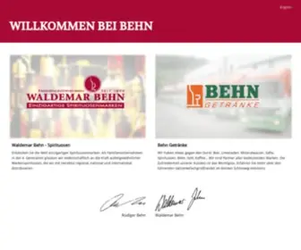 Behn.de(Behn Getränke) Screenshot