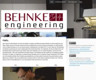 Behnke-Engineering.de(Behnke-engineerings Webseite) Screenshot