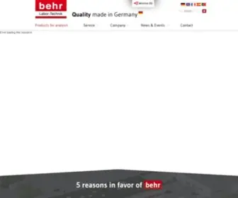 Behr-Labor.com(Behr Labor) Screenshot
