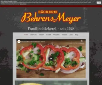 Behrens-Meyer.de(Bäckerei & Konditorei Behrens) Screenshot