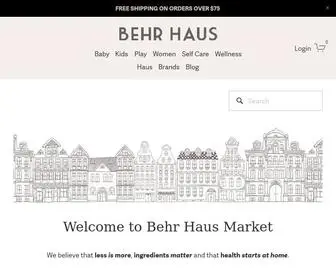 Behrhaus.com(We believe less) Screenshot