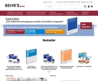 Behrs.de(Lebensmittelbranche und Gesundheitswesen) Screenshot