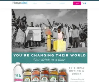 Behumankind.com(Humankind Water) Screenshot