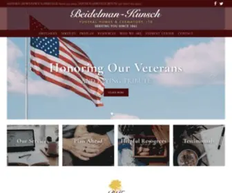 Beidelmankunschfh.com(Beidelman-Kunsch Funeral Homes & Crematory) Screenshot