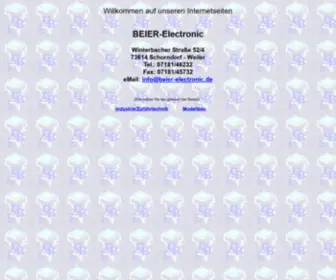 Beier-Electronic.de(Beier Electronic) Screenshot