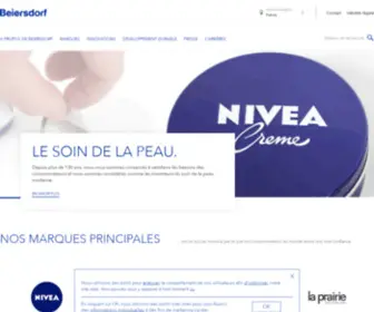 Beiersdorf.fr(Accueil) Screenshot