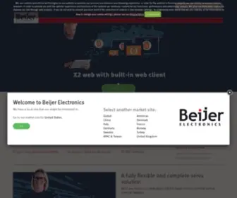 Beijerelectronics.com(Beijer Electronics) Screenshot