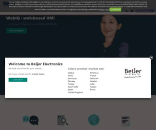 Beijerelectronics.it(Beijer Electronics) Screenshot