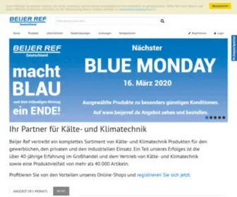 Beijerref.de(Beijer ref Europas führender Großhändler von Kältetechnik & Klimatechnik) Screenshot