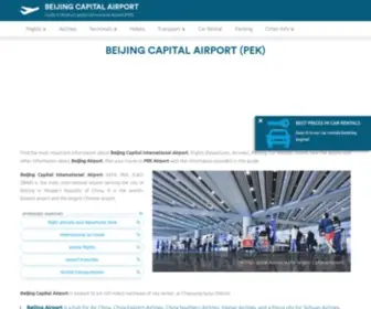 Beijing-Airport.com(Beijing Capital Airport (PEK)) Screenshot