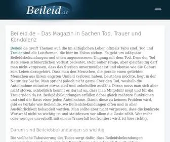 Beileid.de(Greift Themen auf) Screenshot