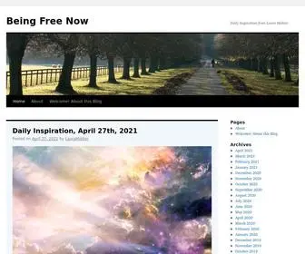 Beingfreenow.blog(Being Free Now) Screenshot