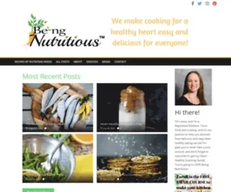 Beingnutritious.com(Celebration of Heart Healthy Recipes for All) Screenshot